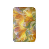 Abstracte bloemkunst met gele bloembladen badmat (Voorkant Verticaal)