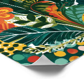 Abstracte bloemkunst poster (Hoek)