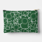 Abstracte bloemmatrix (donkergroen) Fijne Kunst Etui (Achterkant)