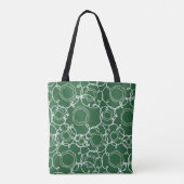 Abstracte bloemmatrix (donkergroen) Fijne Kunst Tote Bag (Achterkant)