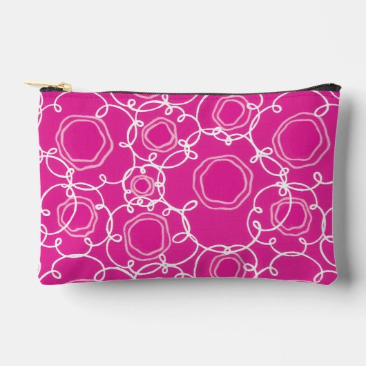 Abstracte bloemmatrix (felroze) fijne kunst etui (Voorkant)