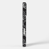 Abstracte bloemmatrix (houtskool) Fijne kunst Case-Mate iPhone Case (Achterkant / Rechts)
