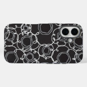 Abstracte bloemmatrix (houtskool) Fijne kunst Case-Mate iPhone Case (Achterkant (horizontaal))