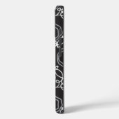 Abstracte bloemmatrix (houtskool) Fijne kunst Case-Mate iPhone Case (Achterkant / Links)