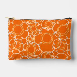 Abstracte bloemmatrix (oranje) fijne kunst etui