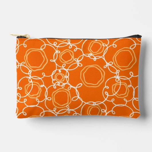Abstracte bloemmatrix (oranje) fijne kunst etui (Voorkant)
