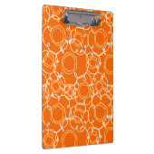 Abstracte bloemmatrix (oranje) fijne kunst klembord (Rechts)