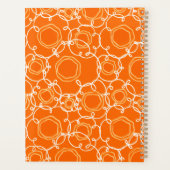 Abstracte bloemmatrix (oranje) fijne kunst planner (Achterkant)