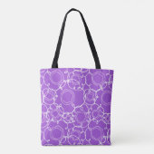 Abstracte bloemmatrix (paars) fijne kunst tote bag (Achterkant)