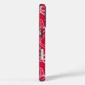 Abstracte bloemmatrix (Rood) Fijne Kunst Case-Mate iPhone Case (Achterkant / Rechts)