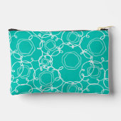 Abstracte bloemmatrix (Turquoise) Fijne Kunst Etui (Achterkant)