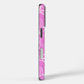 Abstracte bloemmatrix (zachte roze) fijn kunst Case-Mate iPhone case (Achterkant / Rechts)