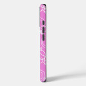 Abstracte bloemmatrix (zachte roze) fijn kunst Case-Mate iPhone case (Achterkant / Links)