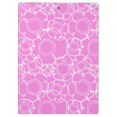Abstracte bloemmatrix (zachte roze) fijnere kunst klembord (Achterkant)