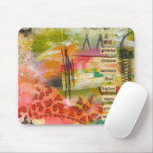 abstracte bloemmousepad muismat (Met muis)