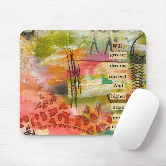 abstracte bloemmousepad muismat (Met muis)