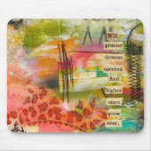 abstracte bloemmousepad muismat (Voorkant)