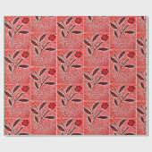 Abstracte bloemontwerp  cadeaupapier (Vlak)