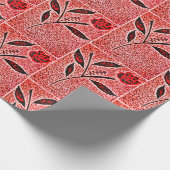 Abstracte bloemontwerp  cadeaupapier (Hoek)