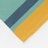 Abstracte bloempatchwork fleece deken (Hoek)