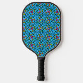 Abstracte bloemrijke pickleball-paddle pickleball paddle (Achterkant)