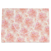 Abstracte bloemschildering in waterverftechniek pe groot cadeauzakje (Voorkant)