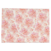 Abstracte bloemschildering in waterverftechniek pe groot cadeauzakje (Achterkant)