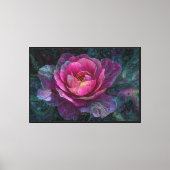 Abstracte bloemschildering op canvas – Moderne blo Afdruk (Voorkant)
