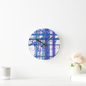 Abstracte bloemschilderingen patroon wandklok (Huis)