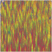 Abstracte bloemschilderingen patroonbehang poster