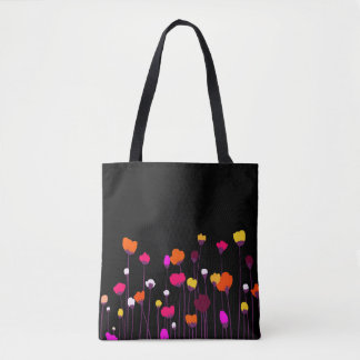 Abstracte bloemtas | Kleurrijke moderne bloem Tote Bag
