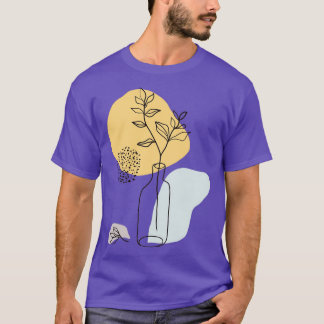 Abstracte bloemvaas 4 t-shirt