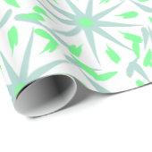 Abstracte bloemvormen naadloos patroon cadeaupapier (Rol Hoek)