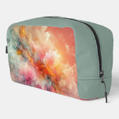 Abstracte bloemwolk inktlandschap toilettasje (Rechterhoek)