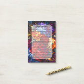  Abstracte bloesem bloesem Post-it® Notes (Op bureau)