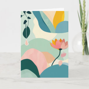 Abstracte Bloesem Harmonie Kaart