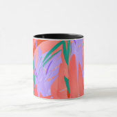 Abstracte Bloesems: Een Spat van Kleur Mok (Midden)