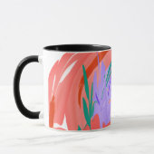 Abstracte Bloesems: Een Spat van Kleur Mok (Links)