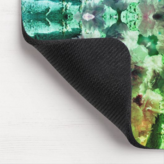 Abstracte bloesems van de lentesbloem Kunst Muismat (Hoek)