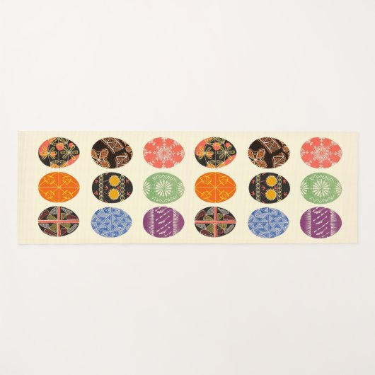 abstracte blokafdruk yogamat (Voorkant (horizontaal))