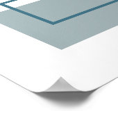 Abstracte blokken 1 geometrisch ontwerp poster (Hoek)