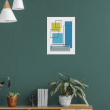 Abstracte blokken 1 geometrisch ontwerp