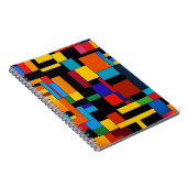 Abstracte blokken in woestijnkleuren notitieboek (Rechterzijde)