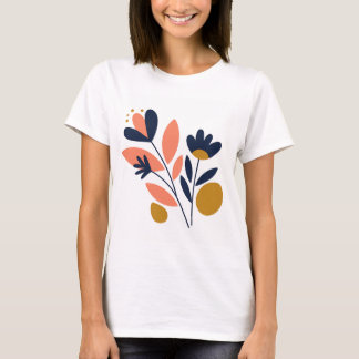 Abstracte Blossom Chic T-shirt