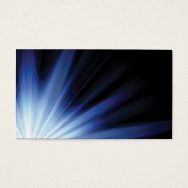 Abstracte Blue Burst-indeling Visitekaartjes (Voorkant)