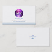 Abstracte Blue Circles Logo Visitekaartje (Voorkant / Achterkant)