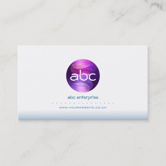 Abstracte Blue Circles Logo Visitekaartje (Voorkant)