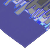 Abstracte Blue City Skyline Art Korte Tafelloper (Hoek)