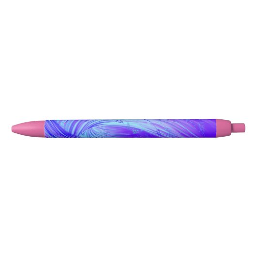 Abstracte Blue Enchanted Garden Blauwe Inkt Pen (Voorkant)