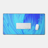 Abstracte Blue Enchanted Garden Bureaumat (Keyboard & Muis)